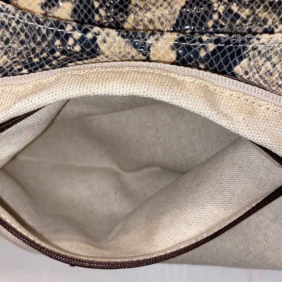 Antonio Melani Leather Snake Print Bag - Picture 9 of 17